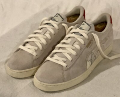 Puma Suede Cny Papermaking Lace Up Mens Sz 11.5 White/Red Sneakers Shoes