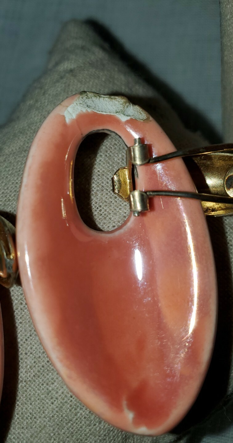 Statement Large Ceramic Leaf And Beads Necklace A… - image 5