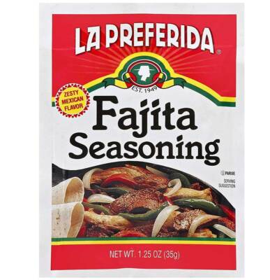 La Preferida Fajita Seasoning Zesty Mexican Flavor - 1.25 Oz - Pack of 12