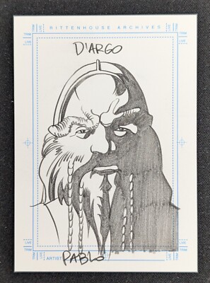 Farscape - Rittenhouse - Hand-Drawn Sketch Card - D'Argo - Pablo