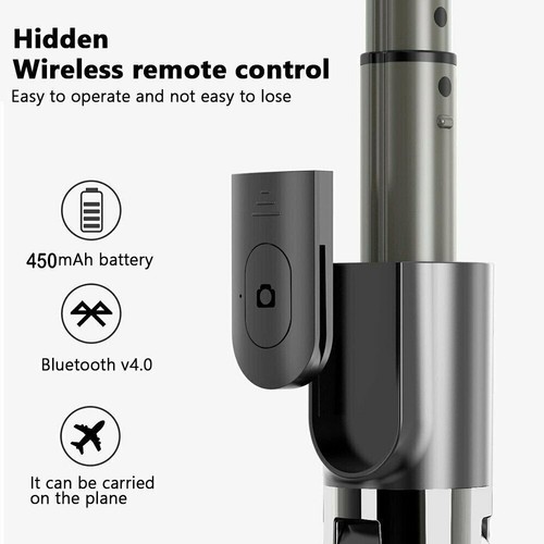 360°Extendable Selfie Stick Desktop StandBluetooth 4.0 Remote Selfie PhoneTripod - Picture 7 of 15