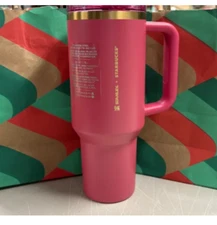 Stanley x Starbucks Winter Berry Pink Glitter Tumbler 40 Holiday Target 2024
