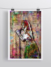 CYNDI LAUPER 24x36inch Poster, Cyndi Lauper Art Tribute Free Shipping US