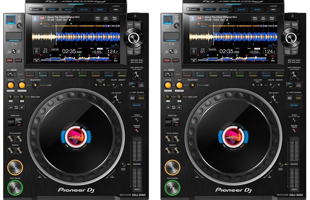 NEW Pioneer DJ CDJ-3000 Pair DJ Multi-Player CDJ 3000 Black NEW Pioneer DJ CDJ-3000 Pair DJ Multi-Player CDJ 3000 Black