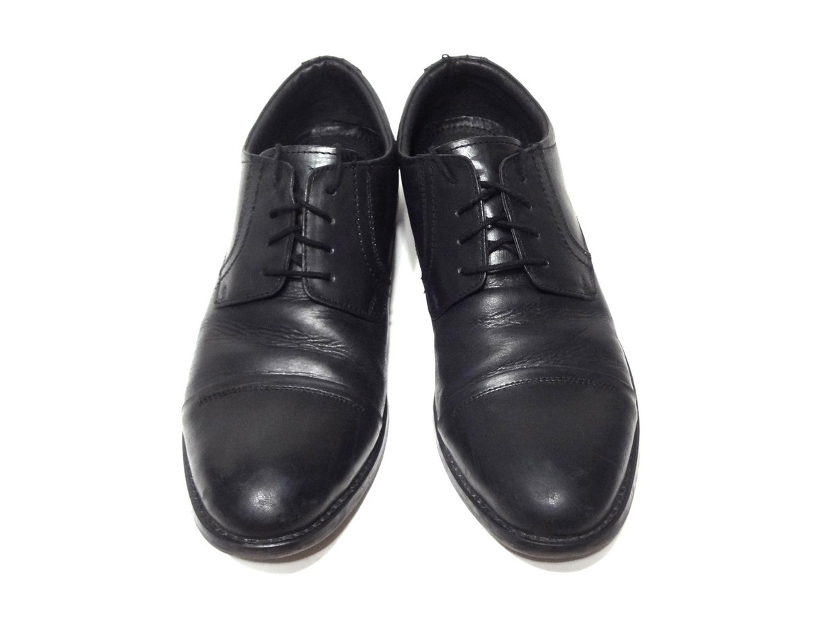 Jeffery tyler 9.5 men’s dress shoes JEFFREY TYLER OXFORDS BLACK LEATHER LACE UP MEN main image 2