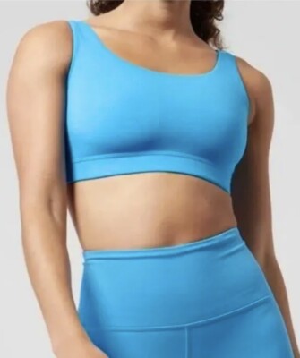 ATHLETA Exhale Bra D-DD Electric Blue Soft Sports Yoga Workout Top Womens  3X New