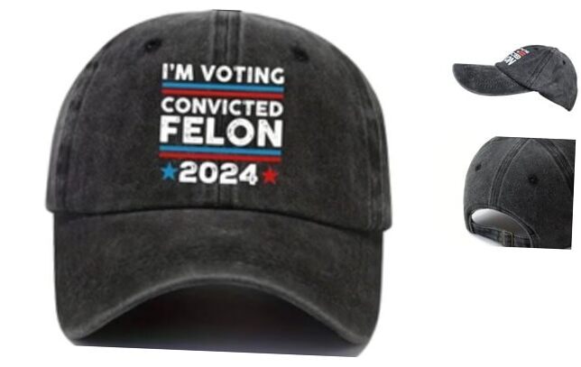 MAGA Hats Trump 2024 Make America Great Again 45-47 Trump Vote Convicted Felon