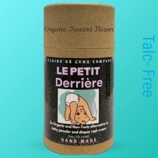 Baby Powder Toasted Dark 100 Organic Flour, Talc-Free - Non-toxic Ship Free