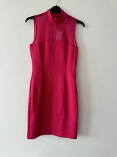 BNWT Guess Hot Pink Fuchsia Bodycon Shift Mini Dress S Small