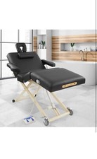 Professional Adjustable 4-Section Electric Lift Massage Table with Handrests
