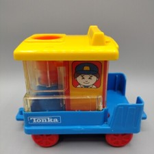 Rare 1988 Tonka KID DIMENSIONS Train Conductor Passenger Caboose VTG Interactive