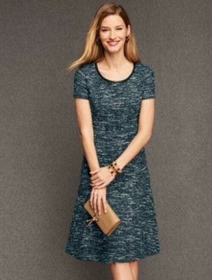 talbots tweed dress