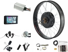 48V-72V 135mm Front 2000W Fat E-bike kit with sabvoton 45A Sine wave controller