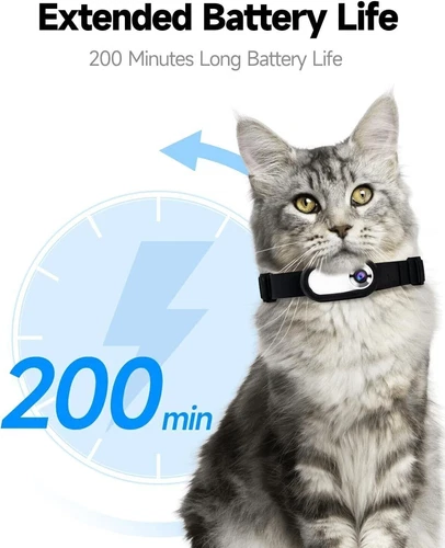 Collar de cámara 1080P Cat con grabación de video inalámbrica mini cámara deportiva + tarjeta TG de 64 GB - Imagen 13 de 16