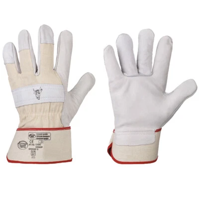 Stronghand Stierkopf Rindvollleder Handschuhe Arbeitshandschuhe Leder Gr. 8 -13 - Bild 1 von 3