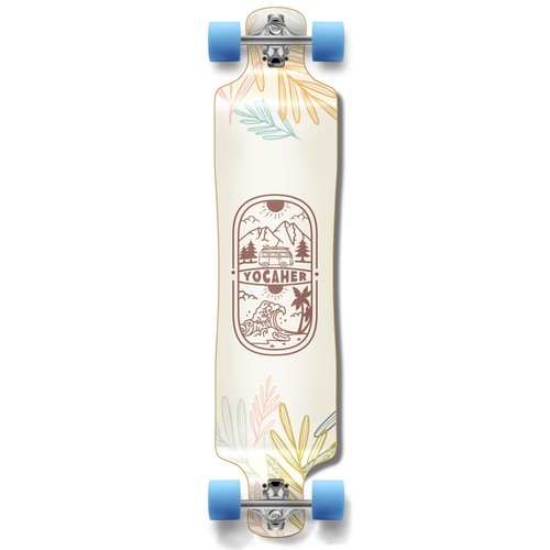 Longboard YOCAHER Completo - Serie Tierra - Color Aventura - Imagen 15 de 55
