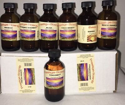 2 Oz Bottle of 100%Pure Fragrance Oil For Plug-in Tea-Light Burner Made in USA  