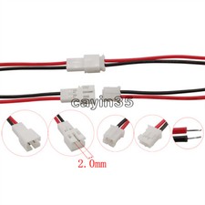 20CM JST PH 2.0 2.0mm Pitch 2 Pin Male Female Cable Connector Micro NEW