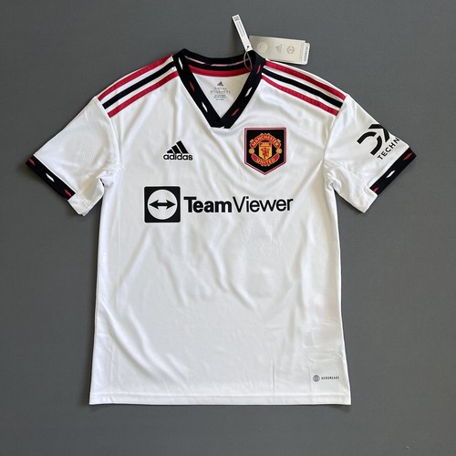 McTominay Manchester United Away Jersey 22-23 L Boys Adidas Soccer Shirt - Picture 2 of 10