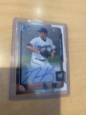 2016 Bowman Chrome Nathan Kirby Auto- 1st Bowman - Milwaukee Brewers