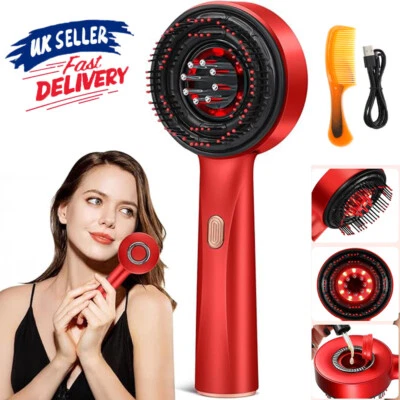 Electric Scalp Massage Comb Hair Growth, Red Light Therapy Brush Head Massager