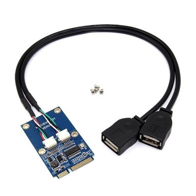 Laptops Small pcie To 2xUsb2.0 Adapter Converter Fast Speed Transfer Cable