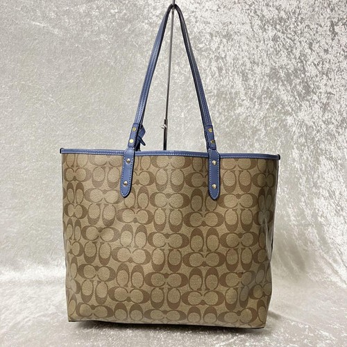 Coach reversible tote bag in signature and floral print F72652 - Picture 3 of 16