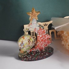 Christmas Tree Silicone Mold Epoxy Resin Mold Making Supplies Nonstick