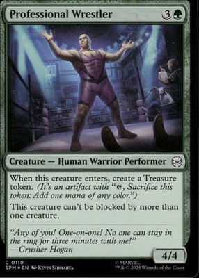 Professional Wrestler - Foil Common 0110 - Marvel's Spider-Man - MTG
