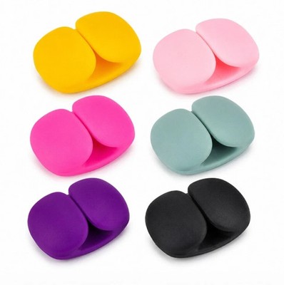 10 PCS Silicone Cable Organizer Clips Cord Holder Charger Wire Management Tidy