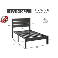 Queen Bed Frame with Headboard and Footboard, with under Bed Storage, All-Metal