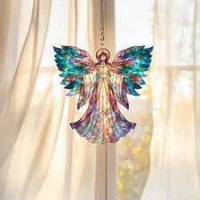Angel Acrylic Suncatcher, Style Window Hanging Ornament, Spiritual Guardian Ange