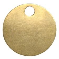6743 - KEYS OF STEEL Pet Tag Discs - PB 30mm (50)