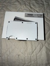 Ridge Wallet Polar White Aluminum w/ Money Clip RW-AUWAI102151