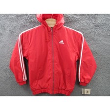 NWT Adidas Vintage 90s Y2K Boundry Youth XL Nylon Jacket w/Hood