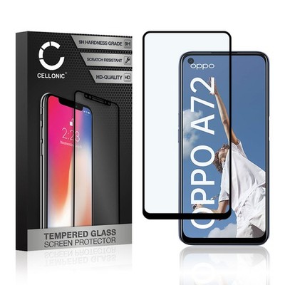  Displayschutz Oppo A72 3D Full Cover Full Glue schwarz