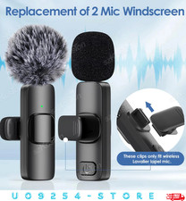 Bluetooth Wireless Lavalier Mikrofon Mini Ans...