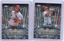 2022 Topps Chrome Nolan Arenado & Paul Goldschmidt Pinstriped Club Plaques