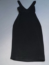 gLare Long Cut Out Waist Bodycon Dress Women’s Size M Black -4184