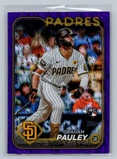 2024 Topps Update Graham Pauley Purple Holofoil #/799 Rookie #US84