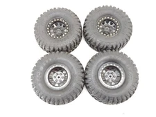 4x Pit Bull Rock Beast 1.9" Crawler Tires on 12mm Hex Metal Beadlock Wheels
