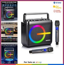 Karaoke Machine Bluetooth Speaker 12000mAh 6.5 Inch Woofer Two Wireless