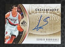 Sergio Rodriguez 2006-07 SP Authentic - Chirography #CH-SR Gold #'d /25 (AU, RC)
