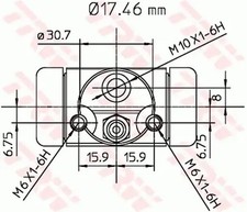 Cylindre de roue Mercedes CLASSE A