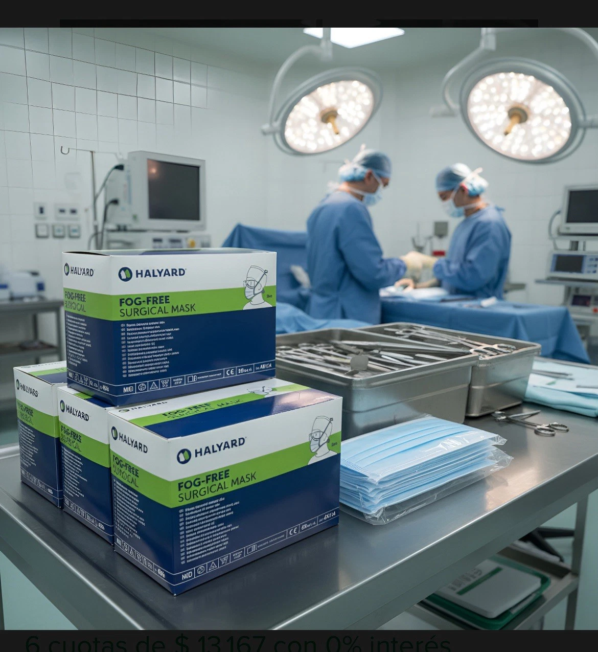HALYARD FOG-FREE SURGICAL MASK /49214 free shipping I BOX 300 mask
Opens in a new window or tab