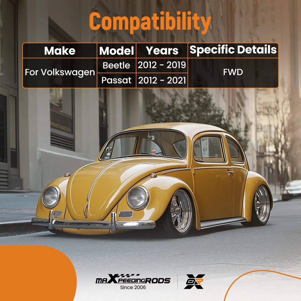 Brazos de control inferiores delanteros tracción delantera con rótula para Volkswagen Passat Beetle 2012-2021 Foto 3 de 4