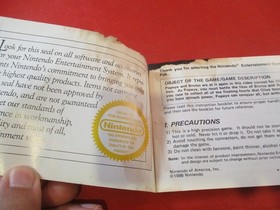 Popeye Nintendo NES Manual de instrucciones Folleto SOLO **MUY POBRE** Da&ntilde;ado