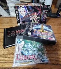 Lunar: Silver Star Story, PS1, CIB, Cloth Map, Book, RPG Working Designs 