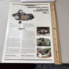 VTG MOWAG Observation Cupola MBK2 MBK 2 Swiss Military Vehicle Tank Brochure