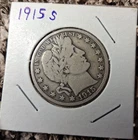 1915S us half dollar in very good condition